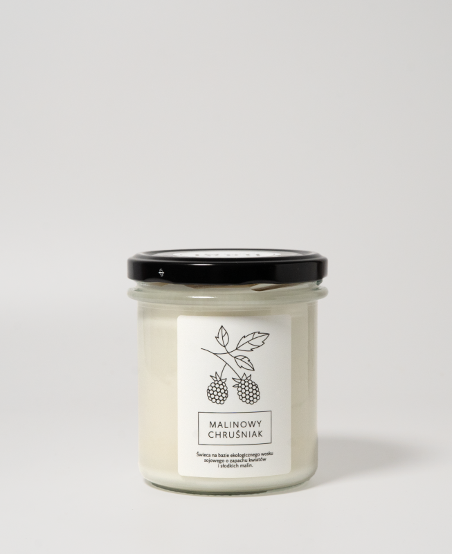 Świeca sojowa Malinowy Chruśniak